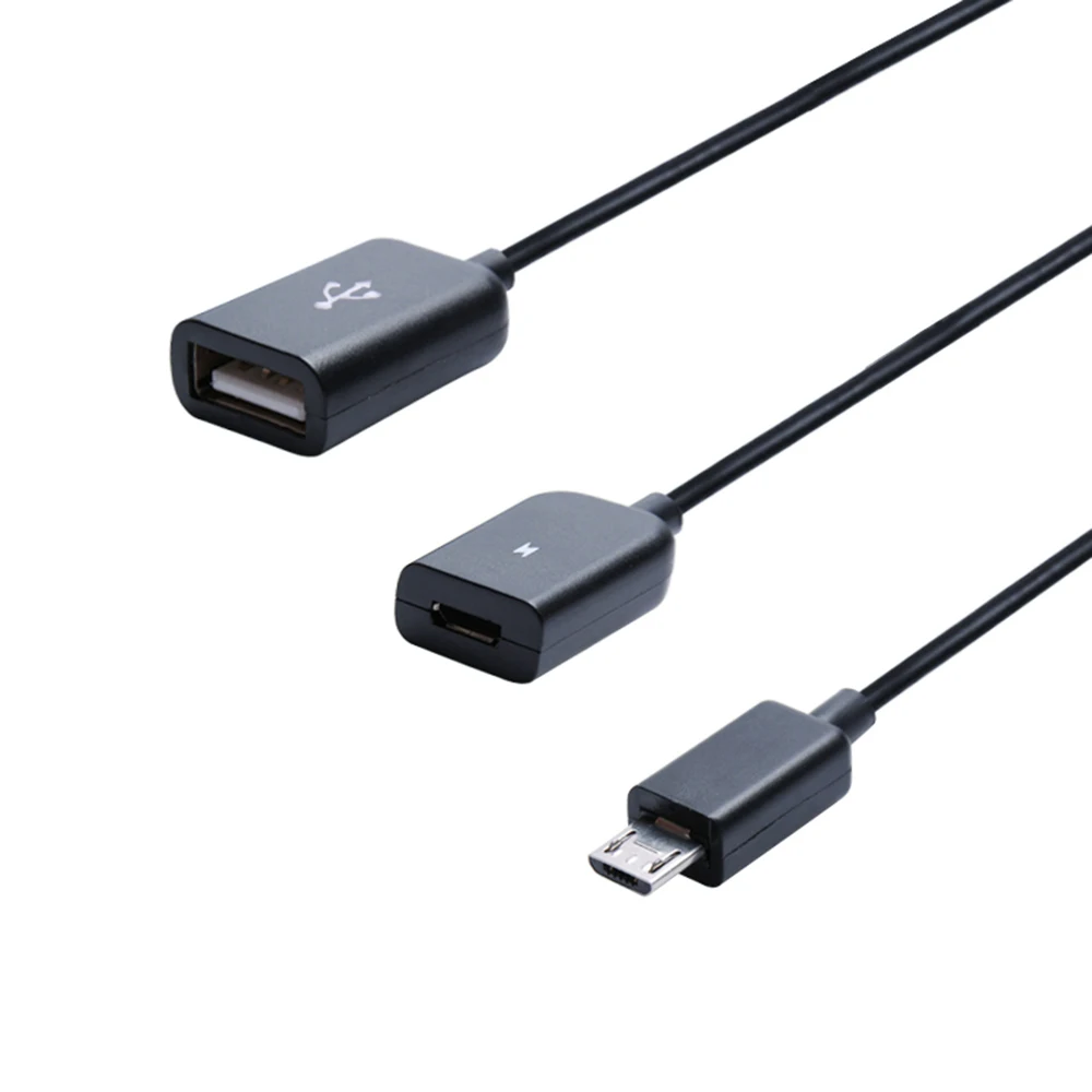 CHYI 3 in1 Micro USB OTG Hub Male to Female Double 2.0 Host Splitter Adapter Cable Converter Extender For Android Phone|usb otg hub|micro usb hubotg