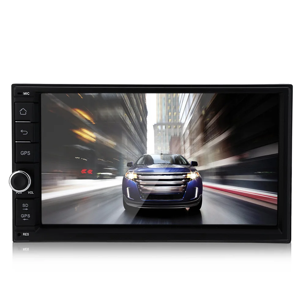 

7010BA Universal 7-Inch Touch Screen Car Multimedia Player 2 Din Android Bluetooth GPS Navigation Rear View 1024*600 Radio
