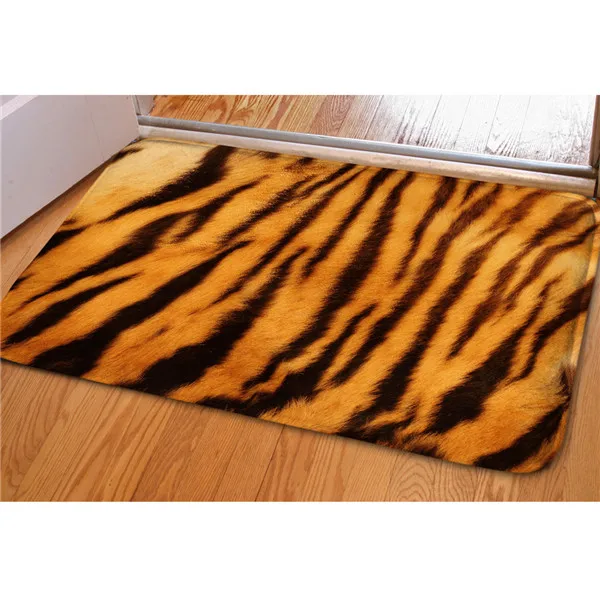 HUGSIDEA 3D леопардовый дизайн напольный ковер Европейский стиль ковры для гостиной кухни открытый входной коврик alfombres - Цвет: C0455CN
