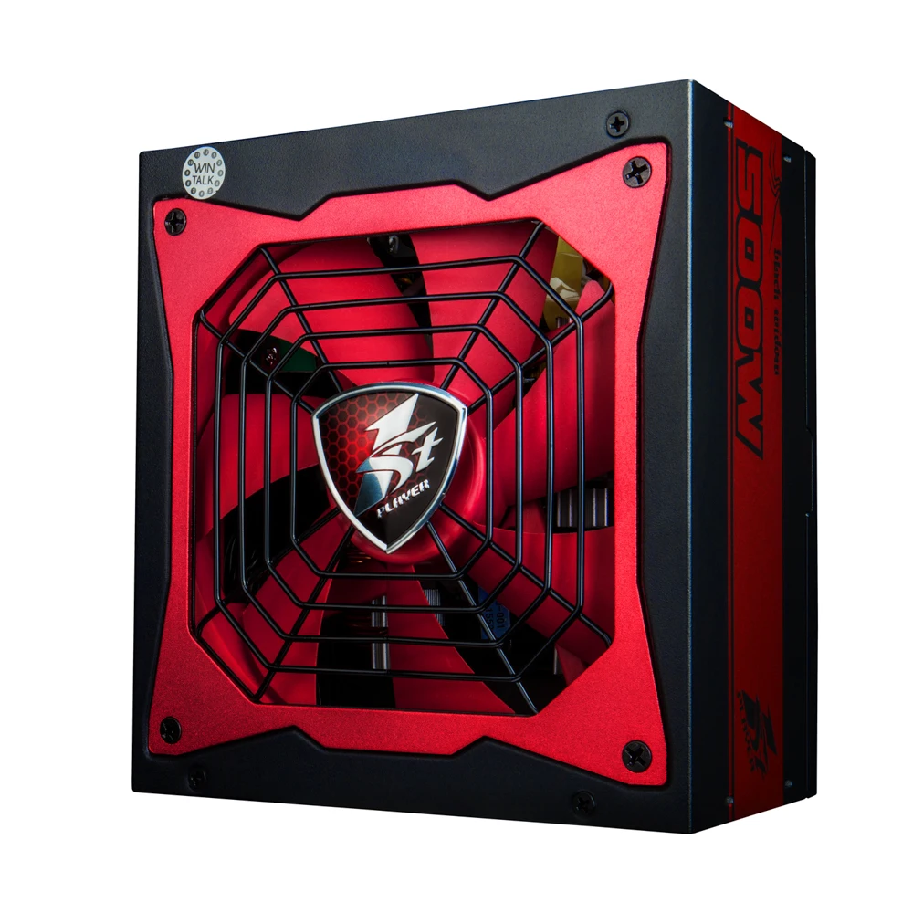 

1STPLAYER BLACK WIDOW 500W Active PFC High Performance ATX Power Supply 80 Plus Bronze Certified Non-Modular