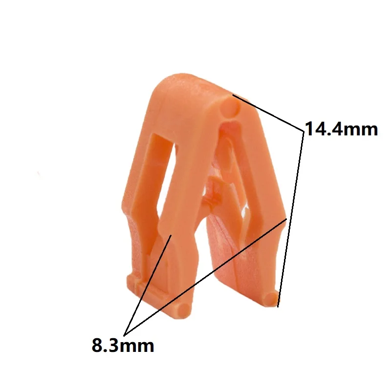 KE LI MI оранжевый пластик Авто приборная панель Фиксатор приборной панели заклепки защелки зажимы - Название цвета: 50PCS