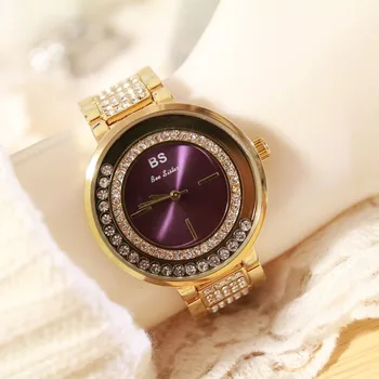 

BS Brand High Quality Stainless Steel Women Watches Elegant Relojes Mujer 2018 Fashion Watch Women 3ATM Waterproof Montre Femme
