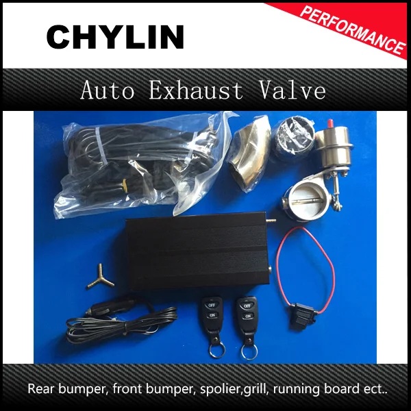

2.5" 63mm Universal Car Vaccum Control Exhaust Valve/Cutout Set with Vacuum Pump/Wireless Remote Controller Switch
