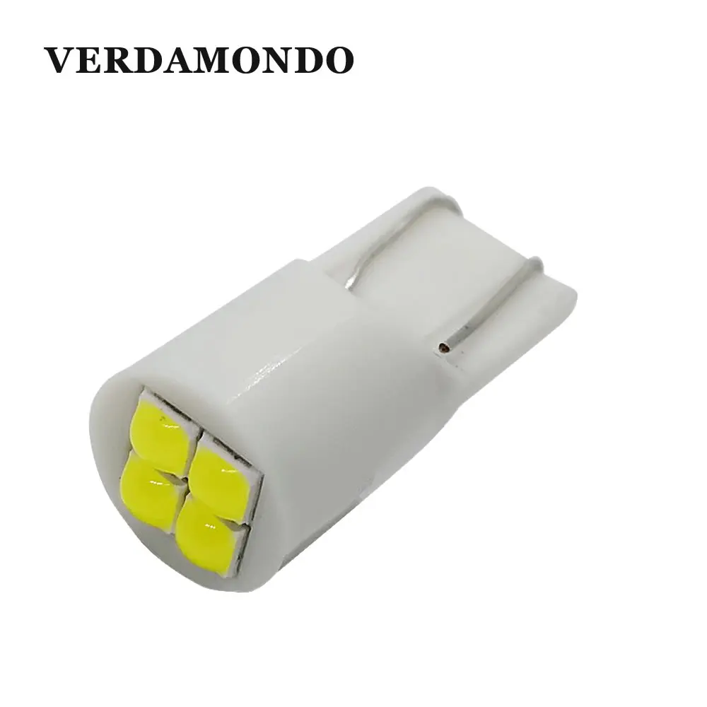 

W5W T10 194 168 3030 4 SMD Spherical Car Led Bulbs Side Wedge Dome Light Reading Turn Signal Lamp White 12V