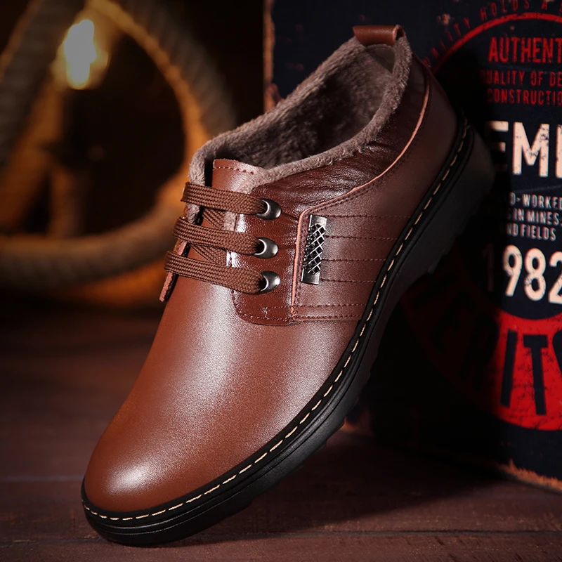 OSCO Fashion Brand Men Shoes Luxury Men Genuine Leather Shoes Casual Men Shoes Male Leather Shoes Lace-up Men Loafers