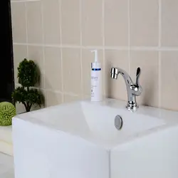 Кухня бассейна раковина смеситель одной отверстие для бытовых холодной умывальник клапан вертикальный для мытья посуды Ванная комната