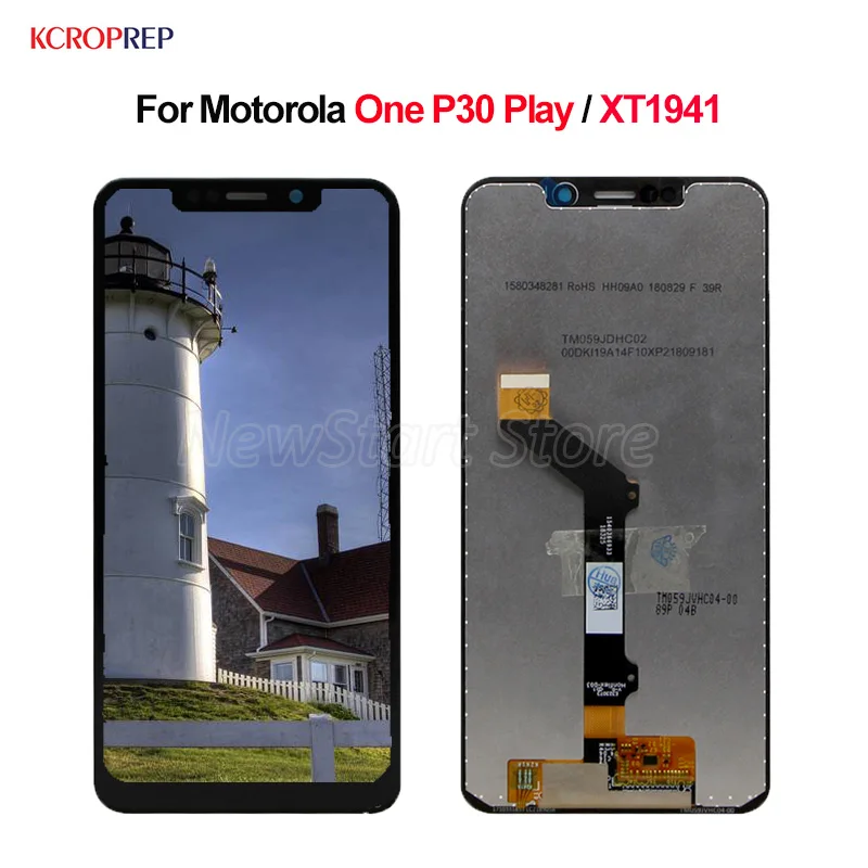 

LCD For Motorola Moto One P30 Play Display Touch Screen 100% New 5.9" Digitizer Assembly For Moto One P30 Play lcd XT1941 Black