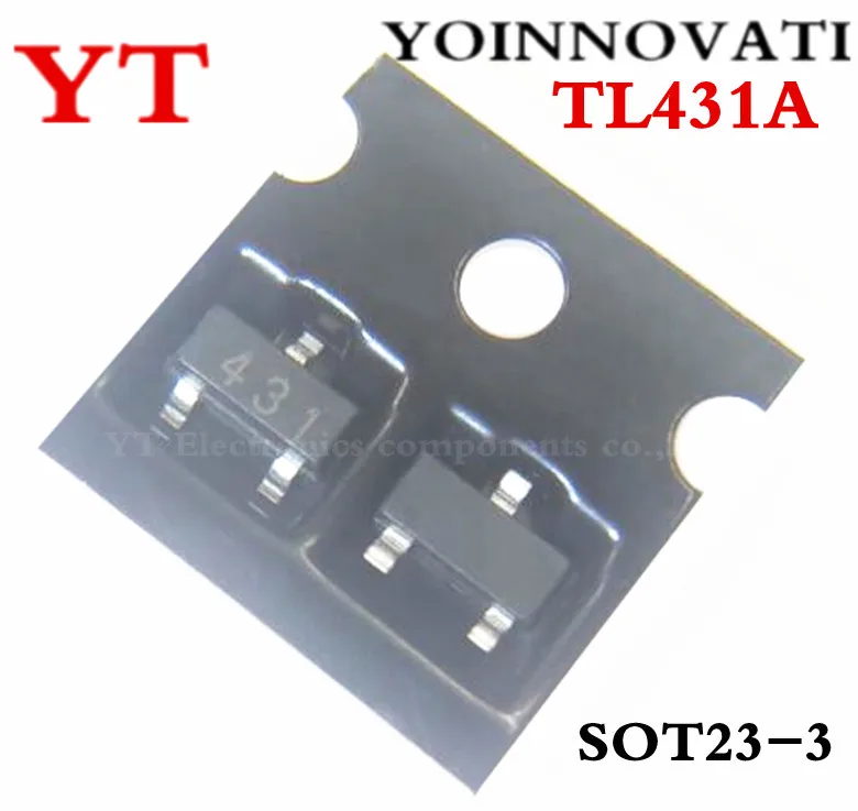 50 шт. TL431 TL431A SOT-23 регулятор напряжения IC лучшего качества | Электронные компоненты