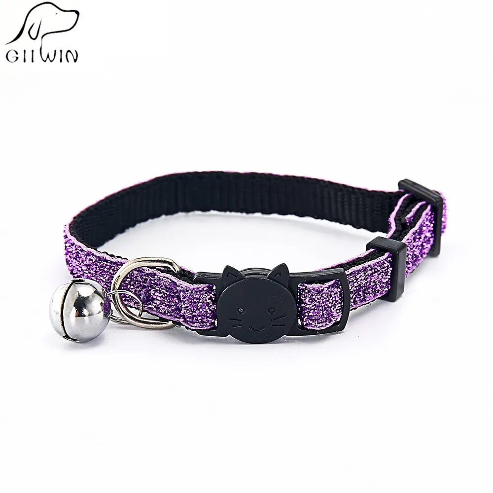 

Dog Collar Pet Cat Bells Braid Collars Dogs Necklace Puppy Leash Small Large Pets Animals Products Solid Dog Collars PQ005