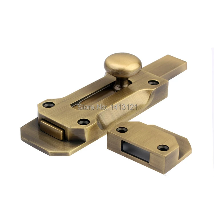 

free shipping Anti-theft deduction antique door security chain buckle hotel home window door bolt lock DIY hardware part latch