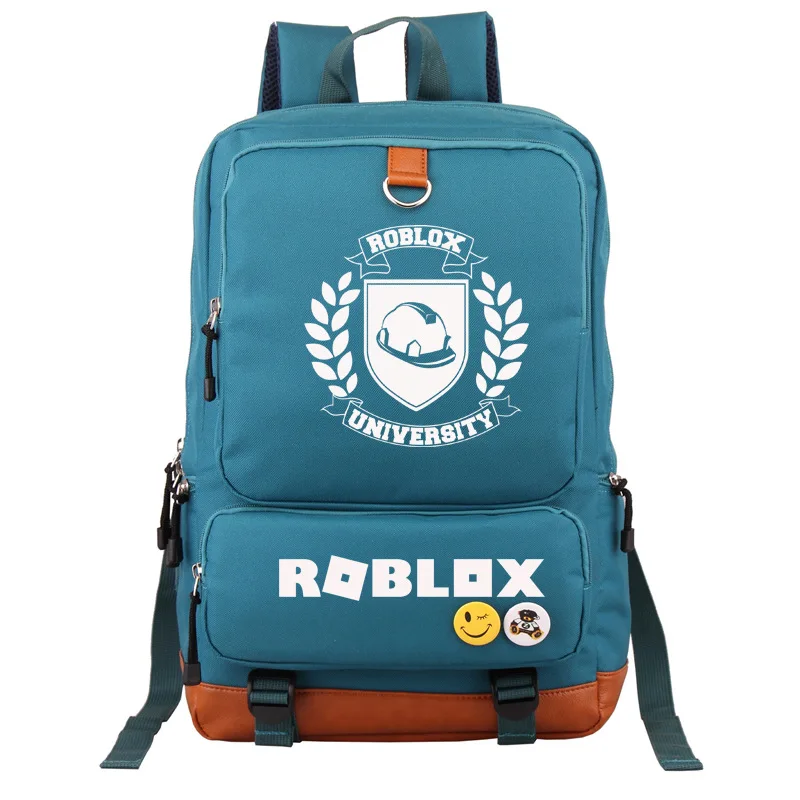 

Roblox University Printing Backpack Canvas Laptop Backpack Roblox School Bags for Teenage Girls Women Travel Backpack Rugzak