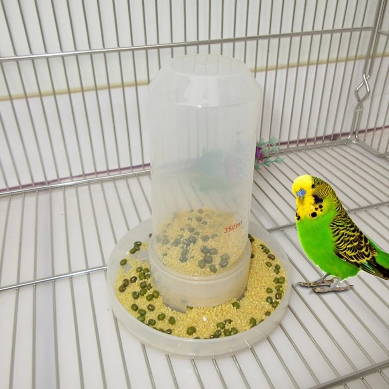 

Bird Feeder Food Water Feeding Automatic Drinker Parrot Pet Clip Dispenser Cage