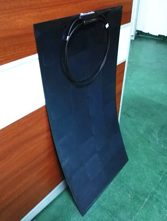 

100w semi-flexible solar panels, allowing you to easily use electricity, less investment in high returns