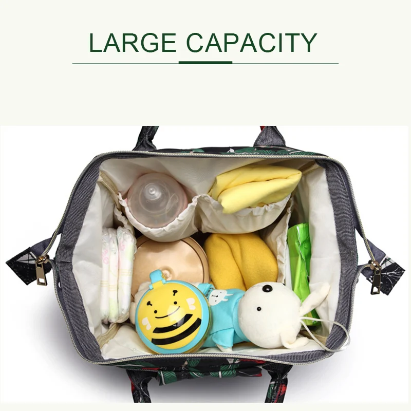 Baby Diaper Bag Travel Mummy Maternity Large Capacity Backpack Organizers Nappy Changing Bags Waterproof Nursing Bag Wet Bag (1)
