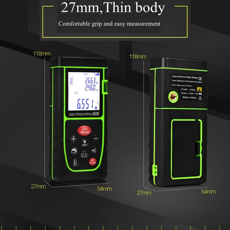 GHIXACTO 40M Laser Ruler Rangefinders Digital Distance Meter Measurer Range Finder Lazer Metreler Build Laser Tape Range Finder GHIXACTO 40M Laser Ruler Rangefinders Digital Distance Meter Measurer Range Finder Lazer Metreler Build Laser Tape Range Finder
