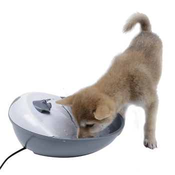 

NEW Top Selling Gray 1.77L Automatic Pet Feeder Drinking Fountain For Cats Dogs Plastic Dog Food Bowl Pets Water Dispenser
