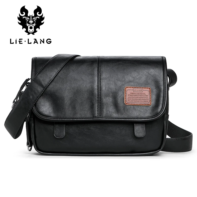 

LIELANG Crossbody Bags Fashion Shoulder Bag Casual Men's Messenger Bag Men Waterproof Brand Soft leather Mens Shoulder Bags