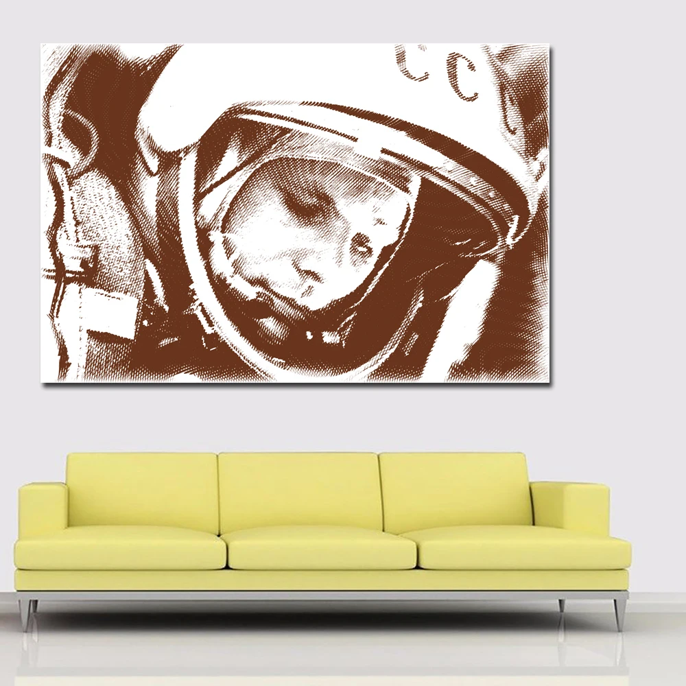 

Cosmonauts Yuri Gagarin Picture Posters And Prints Wall Art Canvas Painting Print On Canvas For Living Room Cuadros Home Decor