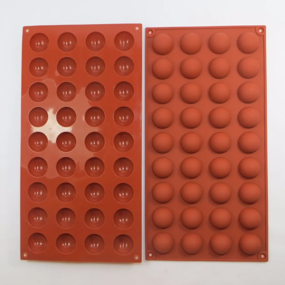 Buy silicone molds 36 hole Semi circular mold DIY