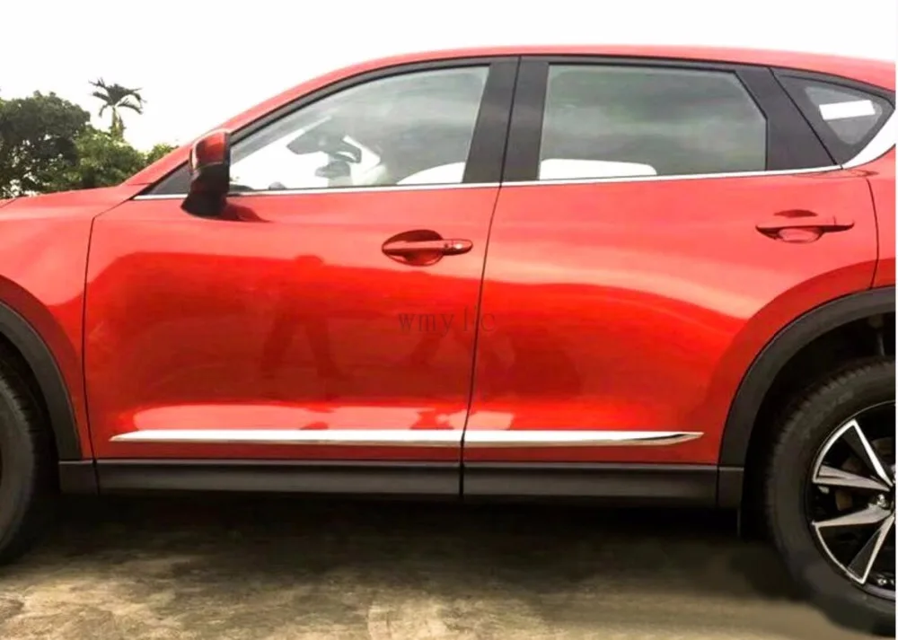 Для Mazda CX 5 CX5 2017 2018 ABS Хромированная дверная боковая формовочная линия для корпуса