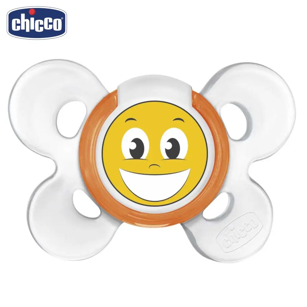 Пустышка Chicco Physio Comfort Smile, 1 шт., 12+ мес., силикон