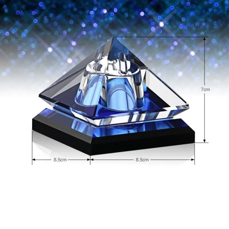 XINTOU Хрустальная стеклянная пирамида парфюмерная бутылка многоразового использования автомобильный освежитель воздуха украшения фэн-шуй украшение для дома