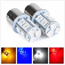 2 шт. BAY15D P21/5 Вт 1157 13 5050 SMD белый поворотного тормоза светодиодный светильник Светодиодные лампы 12V 24V желтый красные, синие