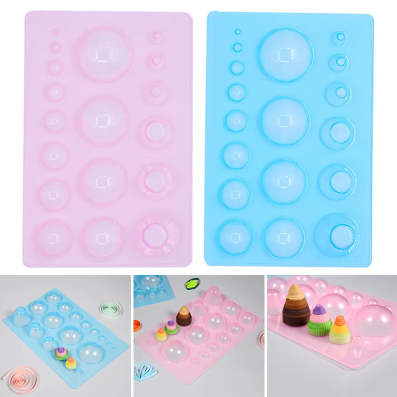 

Plastic Paper Quilling Mould Half Ball Domes DIY Paper Craft Tool Mold 13 x 20cm Crystal Angel DAG-ship
