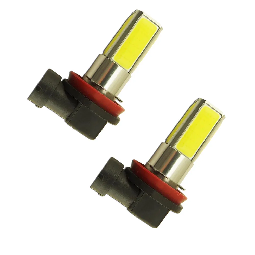 

WUPP 2019 Brand New Car Fog Light 2PC Alloy High Power H8 H11 COB LED Fog Driving Headlight White Light Bulb 2000LM 6000K 905721