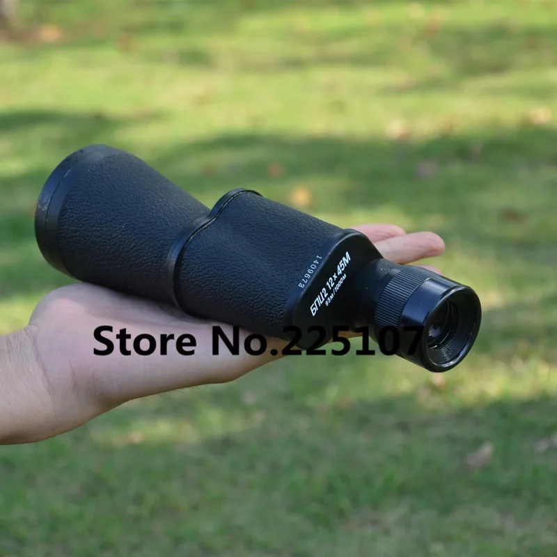 BAIGISH 12X45 أحادي تلسكوب الروسية المعادن عالية الطاقة HD اليد موضوعية كبيرة عدسة القطر المنظار الإكتشاف نطاق