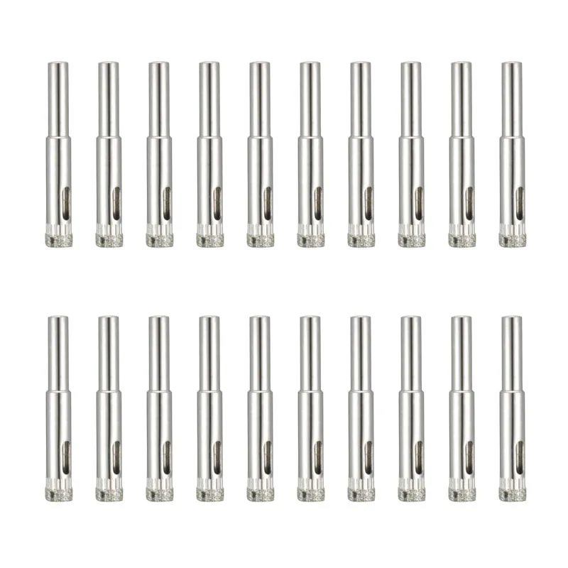 

8mm Diamond Coated Glass Hole Saw Drill Bits for Ceramic Tile Marble Rock Porcelain 20 Pcs