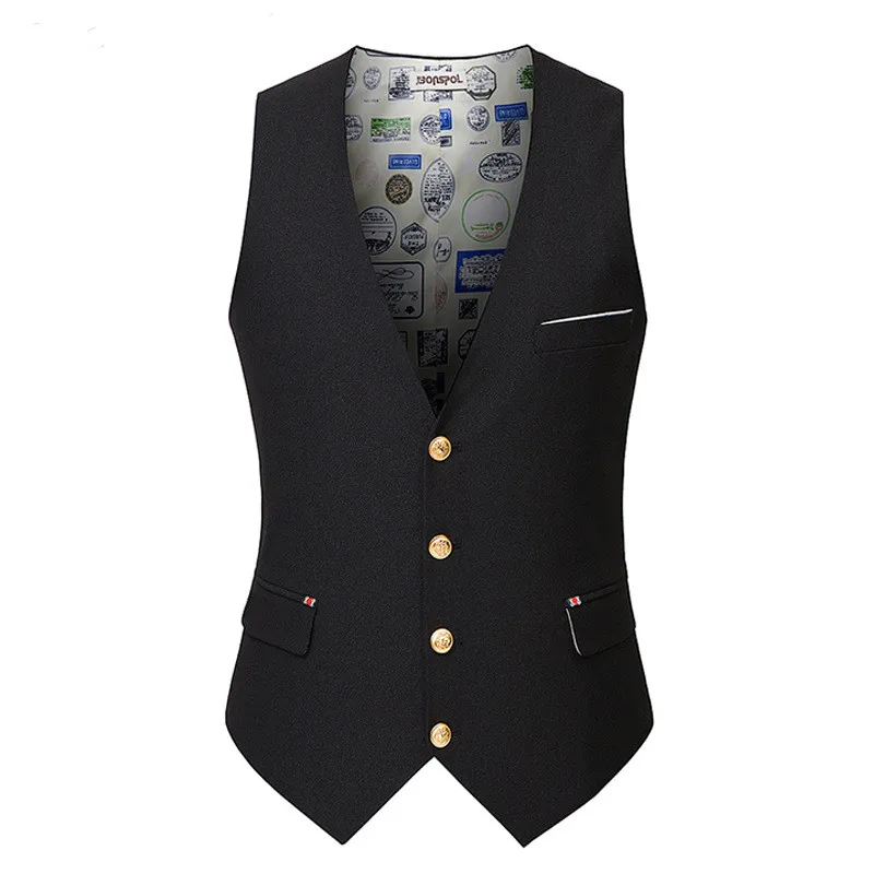 High Quality Men Tweed Vests 2017 Social Wedding Tuxedo Casual Gilet Male Formal Business Suit