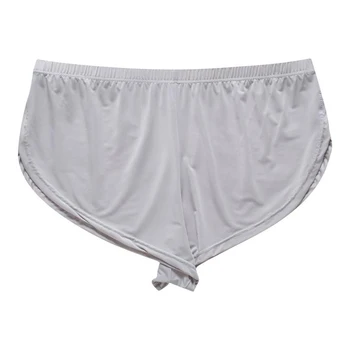 

Sexy Panties Men Boxers Side Slit Design Shorts Low Waist Sports Home Underpants Male sleepwear Shorts