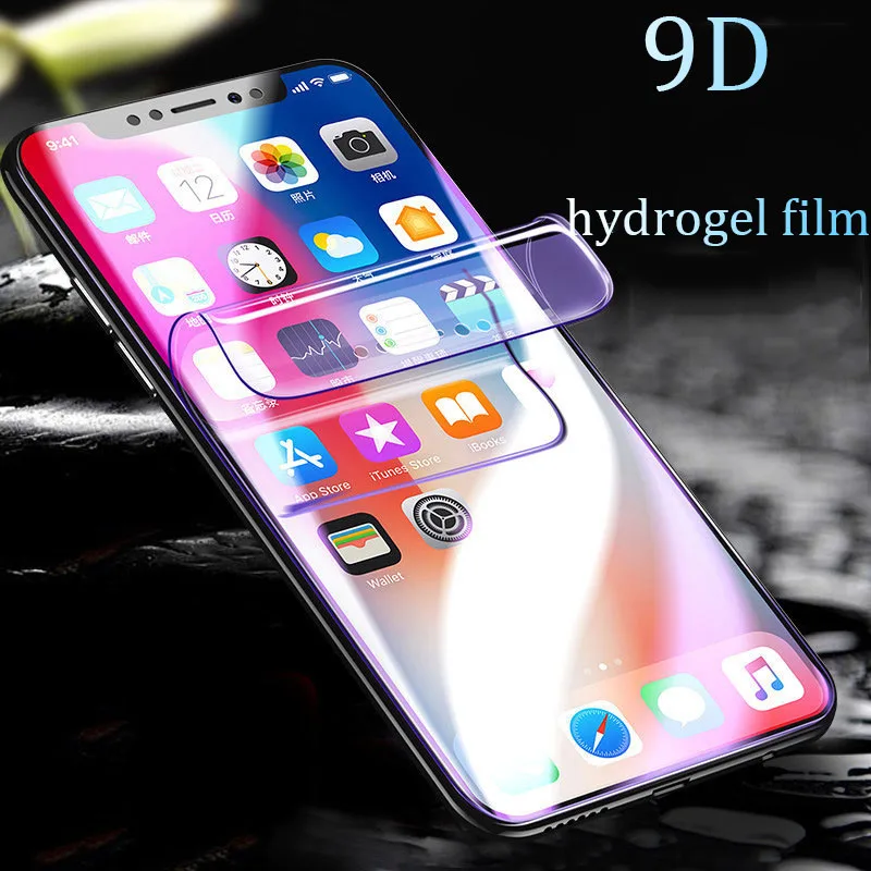 

Upgrade 9D violet water gel film to protect your eyes more durable for iPhone X/XS iPhone6/6S iPhone6PLUS/6SPLUS 7/8 XSMAX XR