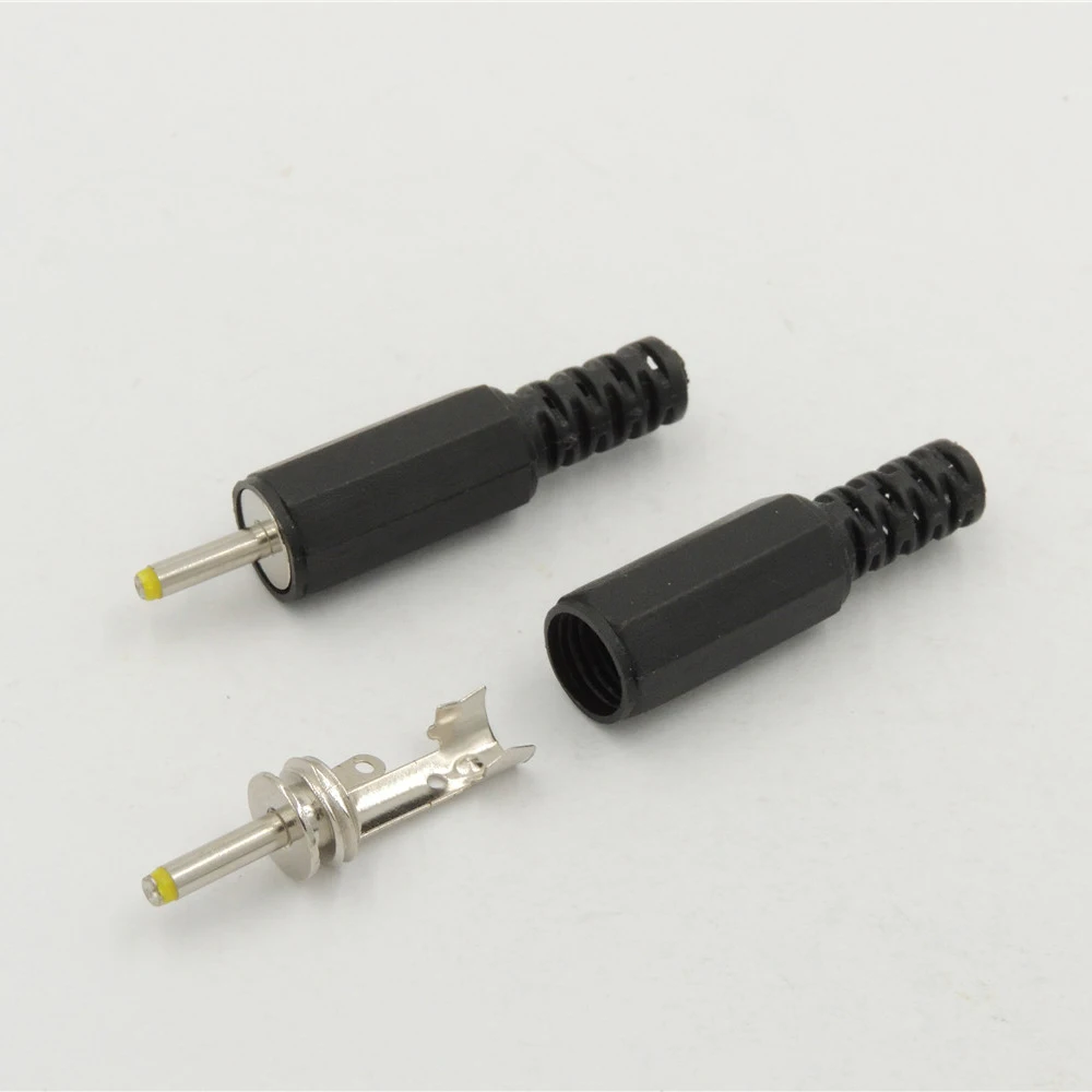 

100pcs 2.5mm x 0.7mm DC Power supply Male Plug Connectors Adapter Plastic cable