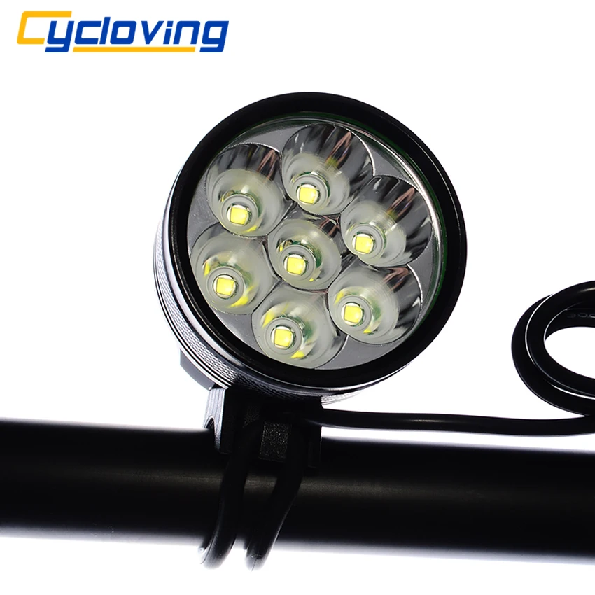 aliexpress com buy cycloving 7t6 8000 lumen 7 xm l t6 belladeal super bright bicycle light