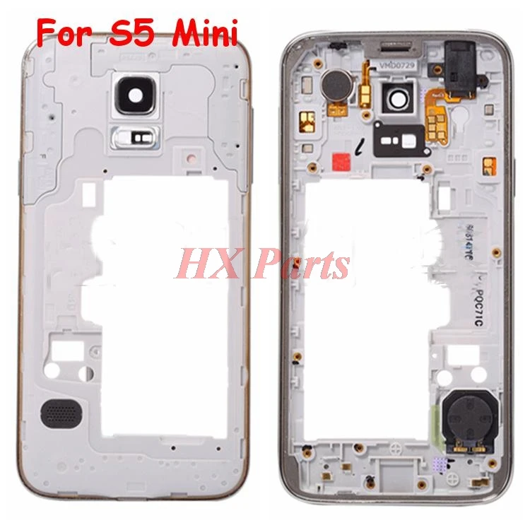 

Front Housing Middle Frame For Samsung Galaxy S5 Mini Frame Bezel Chassis + Camera Lens + Buttons + Loudspeaker
