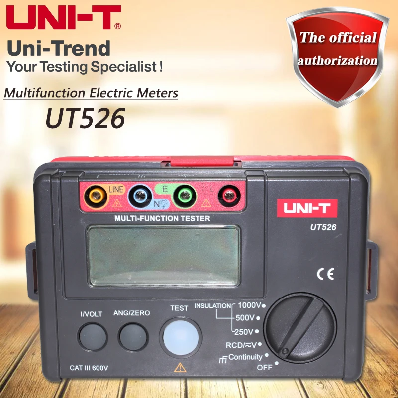 UNI T UT526 Multifunction Electrical Tester, Insulation Resistance