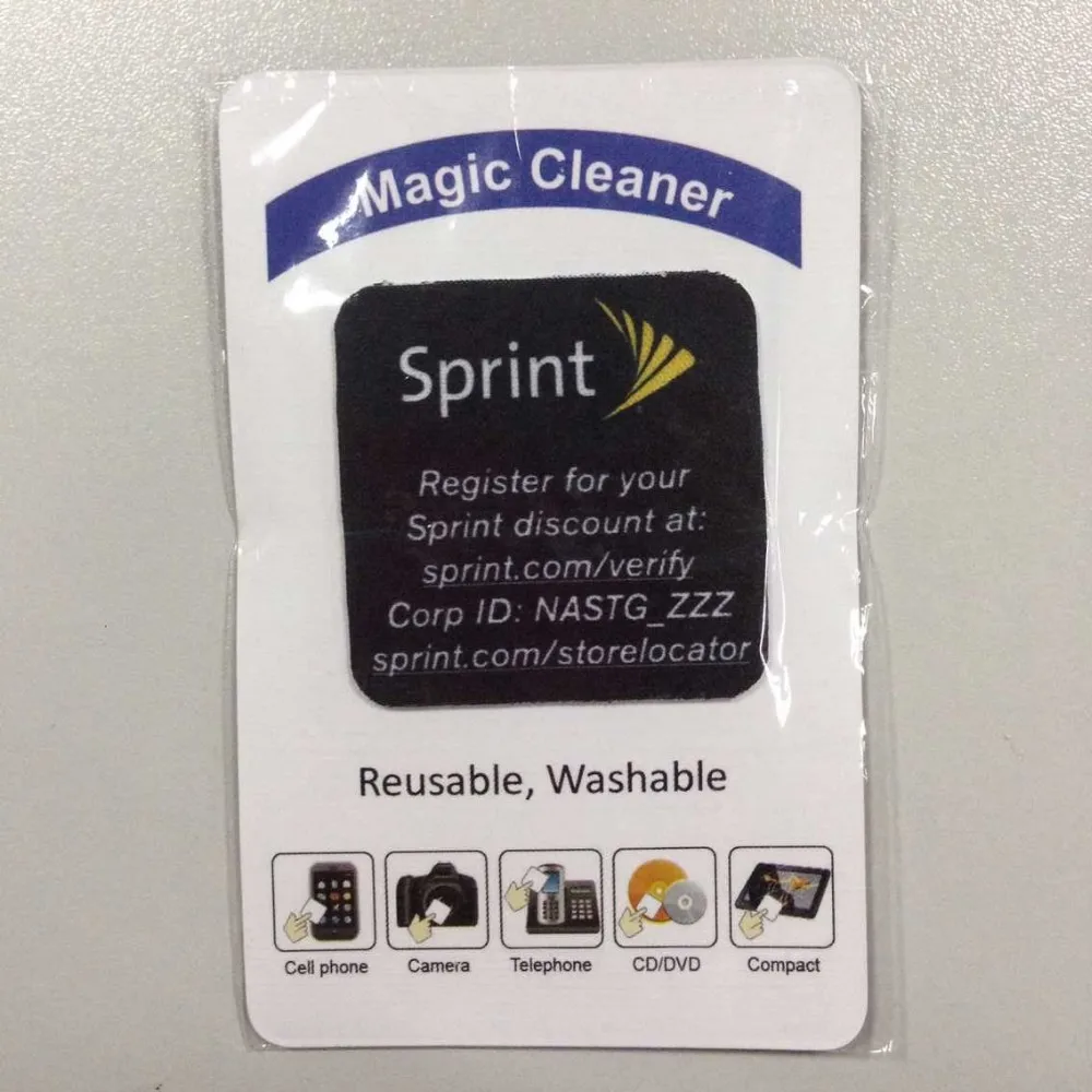 2500pcs 30*40mm customized Microfibre mobile sticky screen cleaner