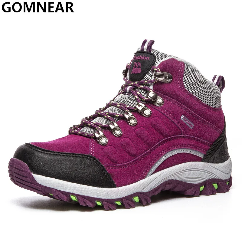 

GOMNEAR Women's Hiking Shoes Outdoor Trekking Moutain Hiking Antiskid Athletic Boot Female Trend Winter Sport Shoes For Climbing