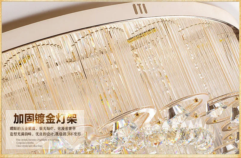 Роскошные Современные Хрустальные потолочные светильники для гостиной, потолочные лампы с золотыми кристаллами для дома, осветительные приборы, светодиодные модельные светильники