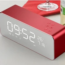 Домашний музыкальный будильник с функцией buetooth 4,1 динамик сабвуфер мобильный телефон беспроводной мини стерео радио