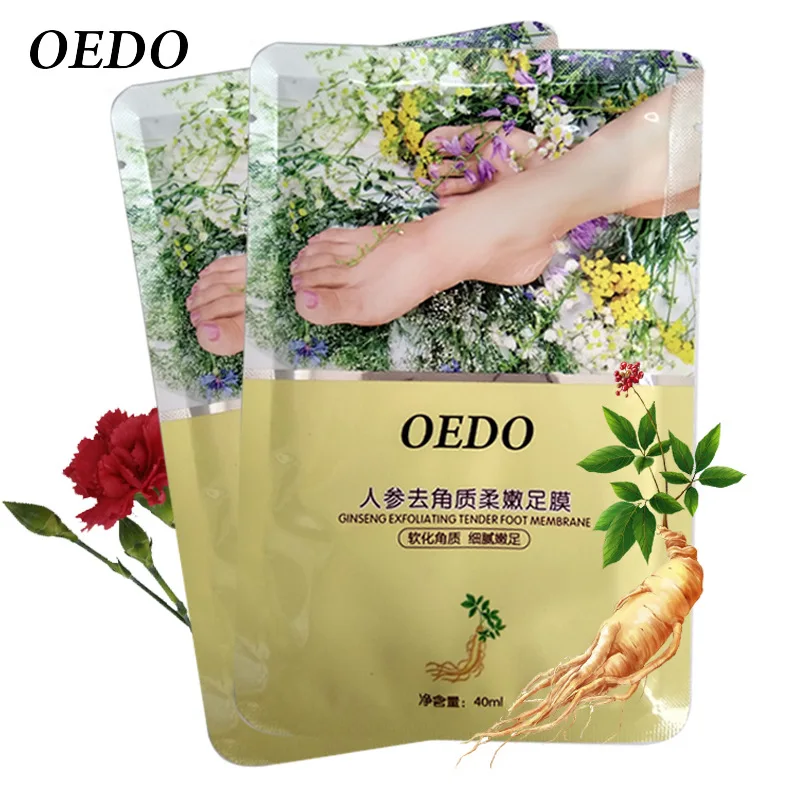 

Skin Care Ginseng Extract Remove Foot Dead Skin Mask Foot Care Peeling Exfoliating Skin Socks Whitening Beauty Feet Care Cream