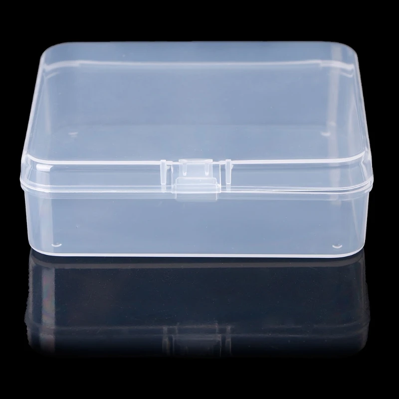 

Square Transparent Plastic Jewelry Storage Boxes Beads Crafts Case Containers 9*9*2.5CM