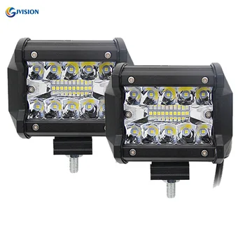 

4 inch LED Work light Bar for Jeep Ford Tractor Toyota Niva ATV SUV Auto Driving 60W Cubes Combo beam fog lamp Waterproof