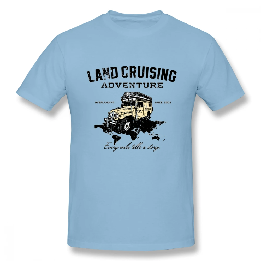 Land Cruiser Association INVERT манго футболка плюс размер повседневная футболка с короткими рукавами и 3D принтом - Цвет: Небесно-голубой