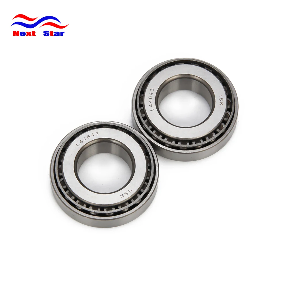 2 Pcs Motorcycle Bearings Taper Axle Wheel Bearing Kits Cone Cup Ball Roller For Harley Davidos