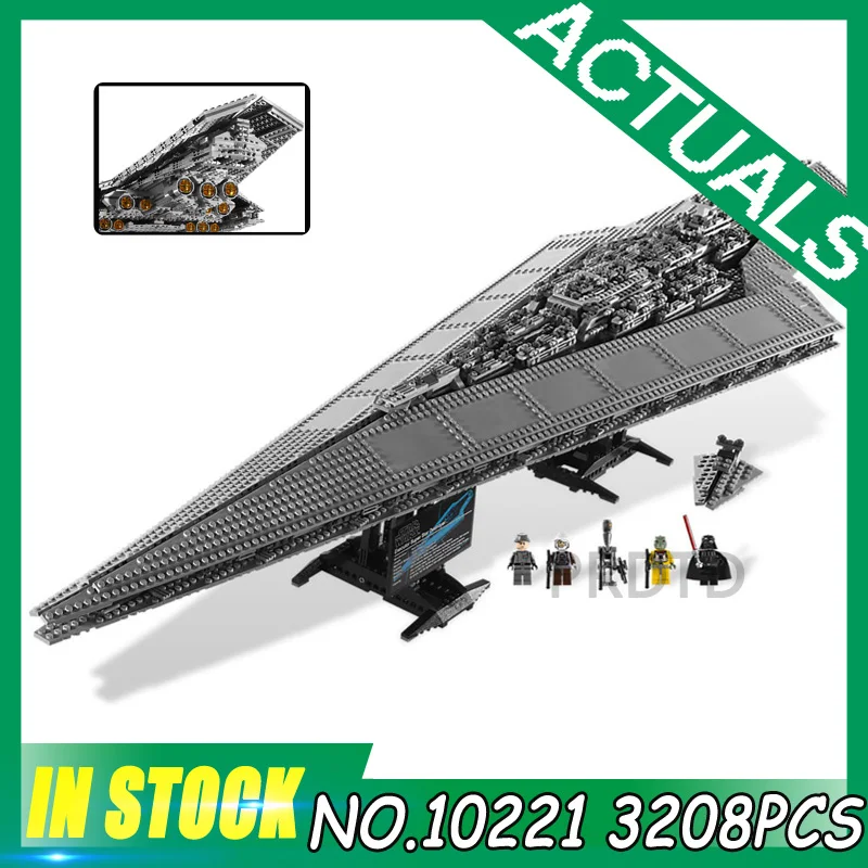

Star Plan Building Block Brick LegoINGlys StarWars Execytor Super Destroyer Model Educational 10221 3208PCS Wars Toys Children