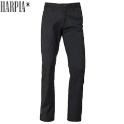 Harpia высокого качества новые удобные Бизнес Для мужчин брюки Для мужчин хлопок Однотонная одежда Повседневное Брюки прямые мужской досуг