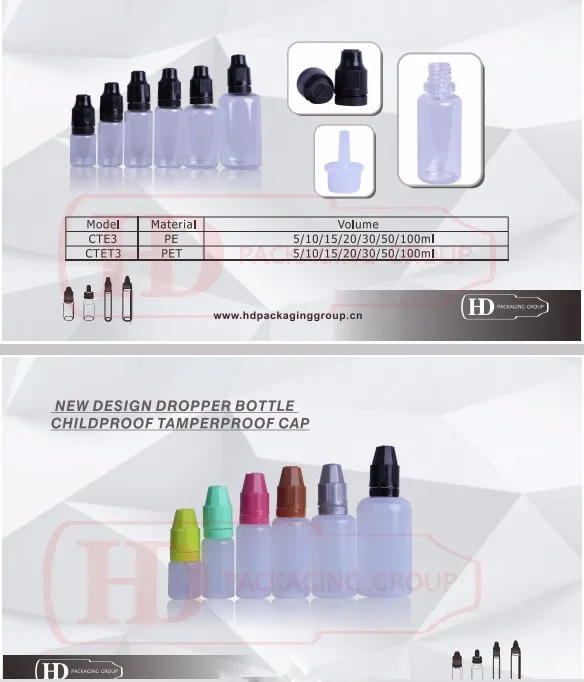 PET and PE plastic bottle with child proof tamper ring caps.jpg